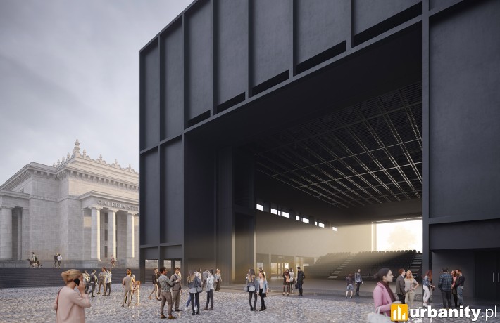 Projekt nowej siedziby TR Warszawa, wiz. materiały inwestora
