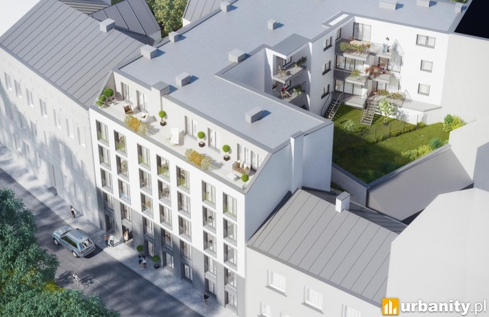 Projekt apartamentowca przy ulicy Zamoyskiego 30 w Krakowie