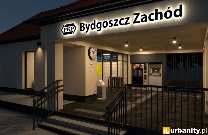 Dworzec Bydgoszcz Zachód - wizualizacja (wiz. PKP S.A.)