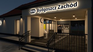 Dworzec Bydgoszcz Zachód - wizualizacja (wiz. PKP S.A.)