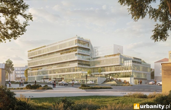 Inkubator California Inc. - koncepcja biurowca w Kielcach, wiz. materiały inwestora