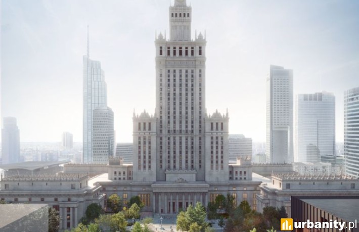 Plac Centralny – zielona rewolucja w centrum stolicy, wiz. materiały inwestora
