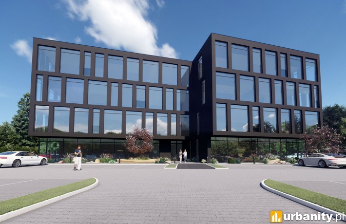 Biurowiec Qubb Offices Bielsko-Biała - wizualizacja