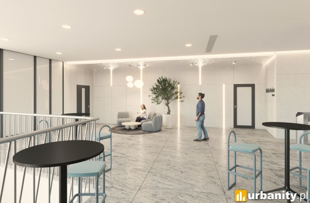 Centrum Biurowe Neptun - projekt modernizacji wnętrz, wiz. materiały inwestora
