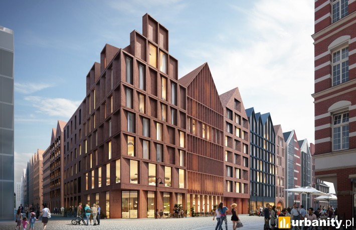 Granaria Gdańsk, wizualizacja inwestycji, wiz. materiały dewelopera