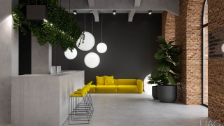 Industrialne wnętrza biurowca Łódź.Work