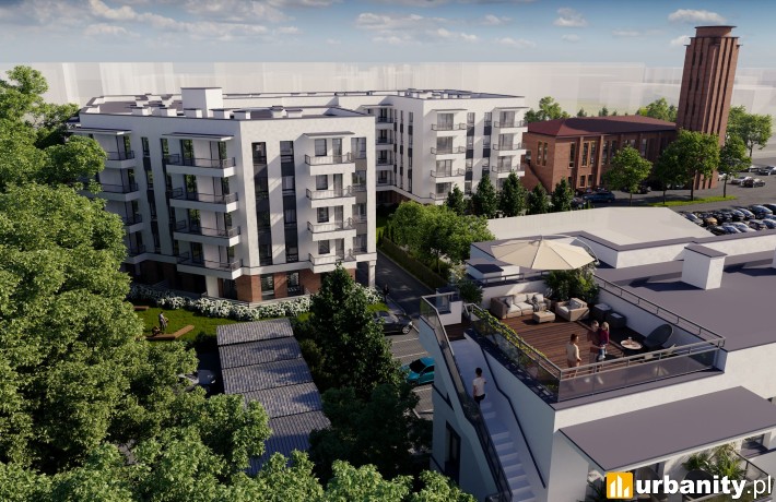 Projekt inwestycji firmy Budlex przy Lubickiej w Toruniu, wiz. materiały dewelopera