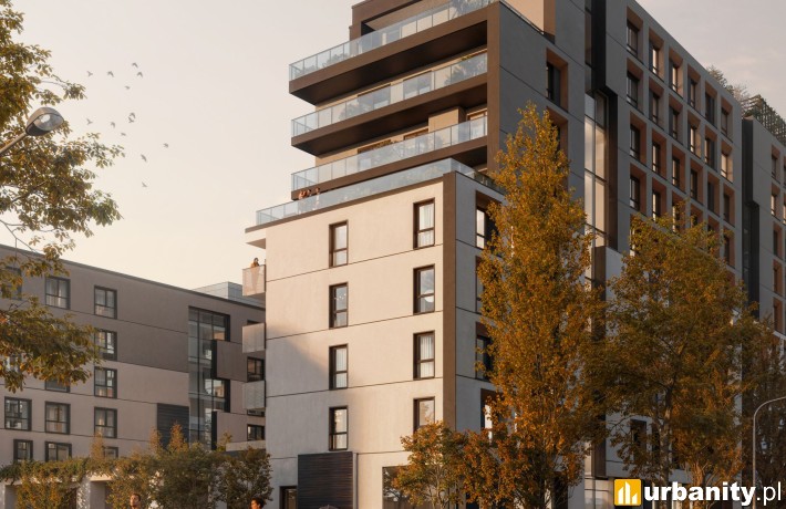 Gotowy VI etap osiedla Modern Mokotów, wizualizacja, wiz. materiały dewelopera