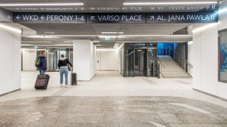 Przejście podziemne łączące Dworzec Centralny i Varso Tower otwarte