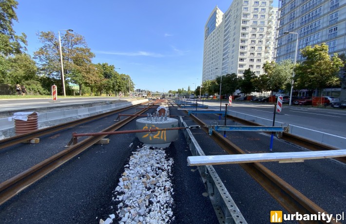 Rusza modernizacja trasy tramwajowej na ul. Słomińskiego w Warszawie, fot. Strabag