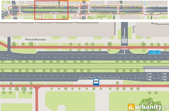Zielona Marszałkowska, fot. ZDM Warszawa