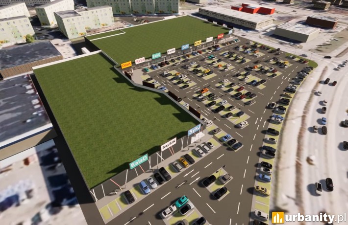 Centrum handlowe S1 w Skierniewicach - wizualizacja