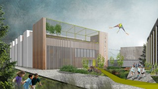 Kino plenerowe, warzywniak oraz biblioteczka na dachu hali sportowej w Krakowie