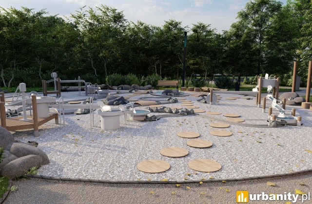 Wizualizacja Parku Mieszczańskiego we Wrocławiu, wiz. PM Projekt