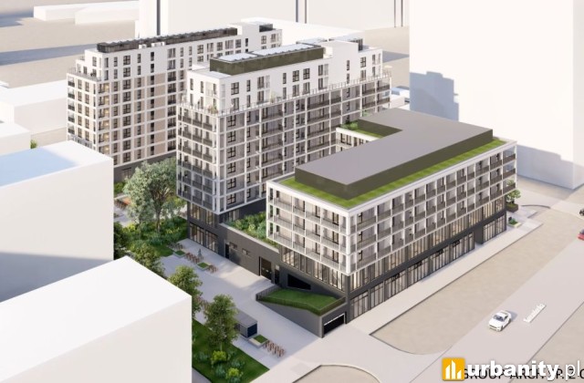 Projekt inwestycji Twarda 7 we Wrocławiu, wiz. materiały inwestora