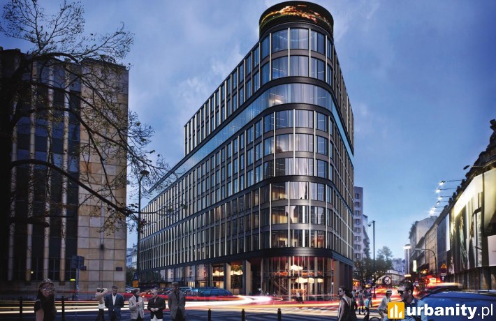 Wizualizacja biurowca Astoria Premium Offices w Warszawie