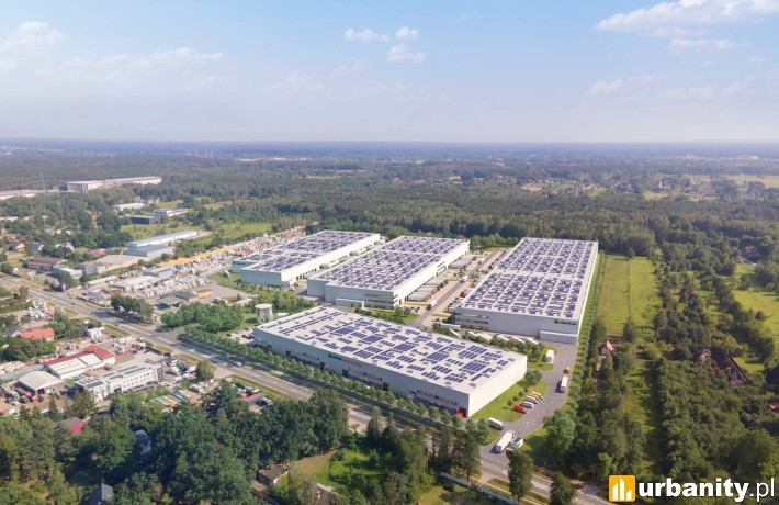 CTPark Warsaw Nowy Konik, projekt inwestycji, wiz. materiały inwestora