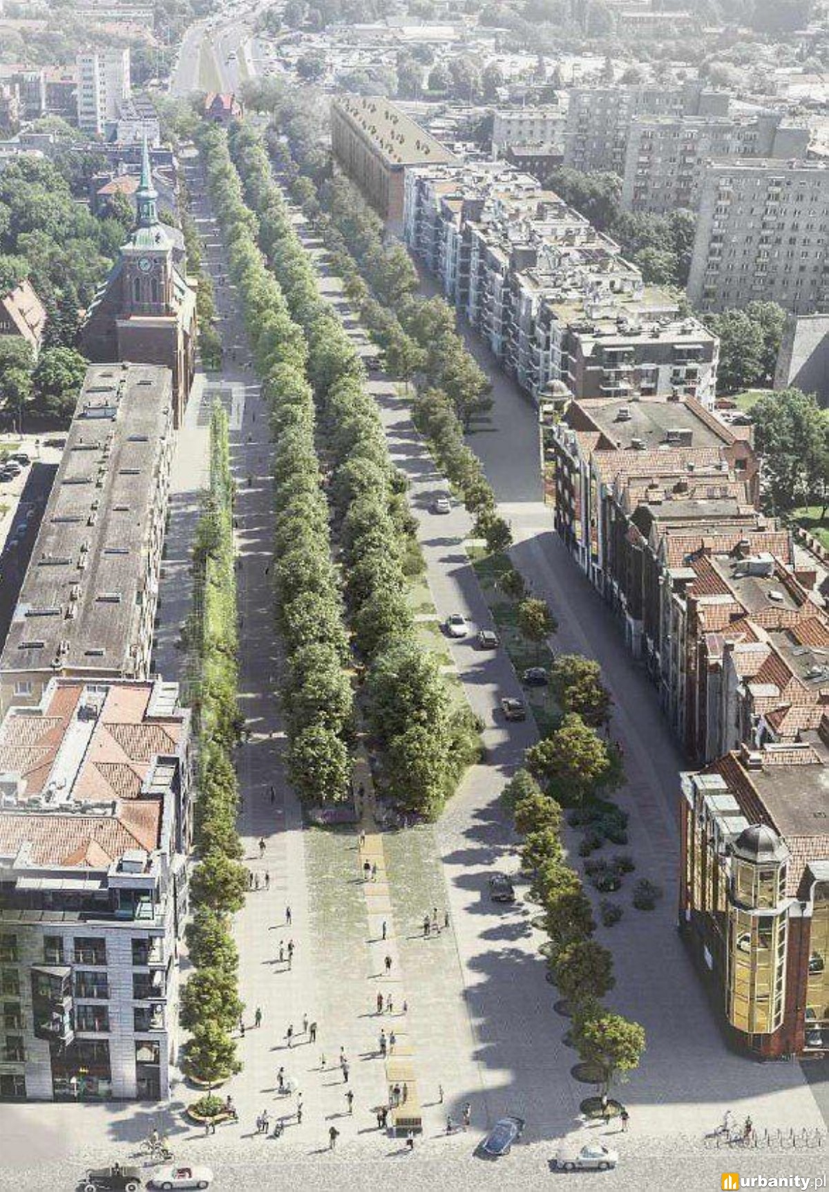 Metamorfoza najszerszej i jednej z najdłuższych ulic Śródmieścia. Zamienią parking w szpaler drzew