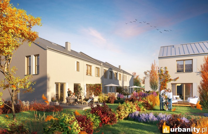 Projekt inwestycji Nova Magdalenka 7 pod Warszawą, wiz. materiały dewelopera