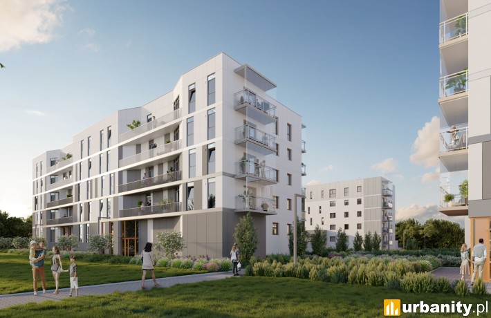 Planty Racławickie we Wrocławiu, wizualizacja, wiz. materiały dewelopera