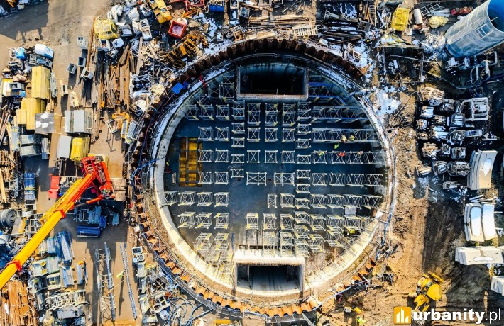 Tunel w Łodzi: Pod ziemią rośnie przystanek Łódź Polesie, fot. PLK S.A.