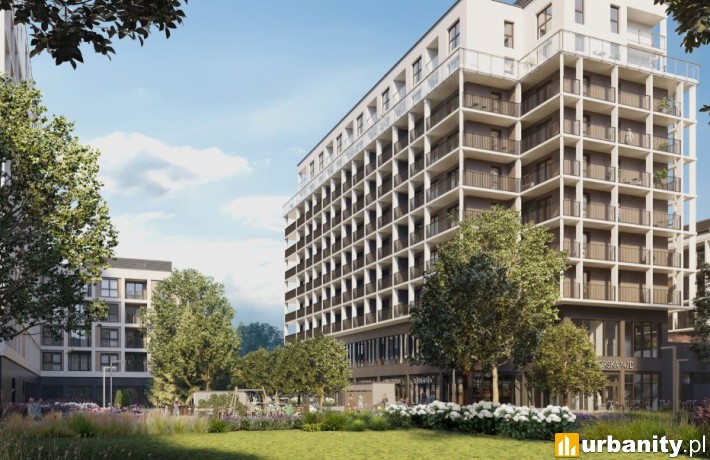 Projekt inwestycji Twarda 7 we Wrocławiu, wiz. materiały inwestora
