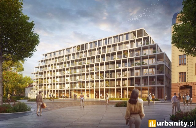Browar Hugo Scobel w centrum Gliwic, wizualizacja, wiz. materiały inwestora