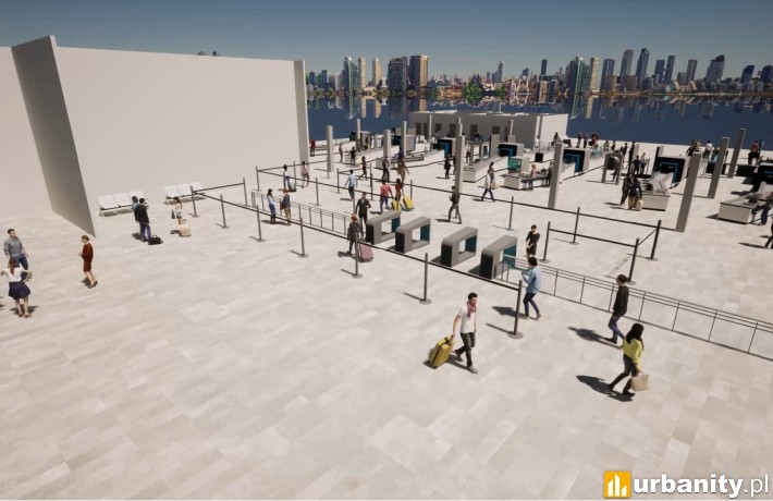 Największą przemianę przejdzie Centralna Strefa Kontroli Bezpieczeństwa fot. mat. inwestora