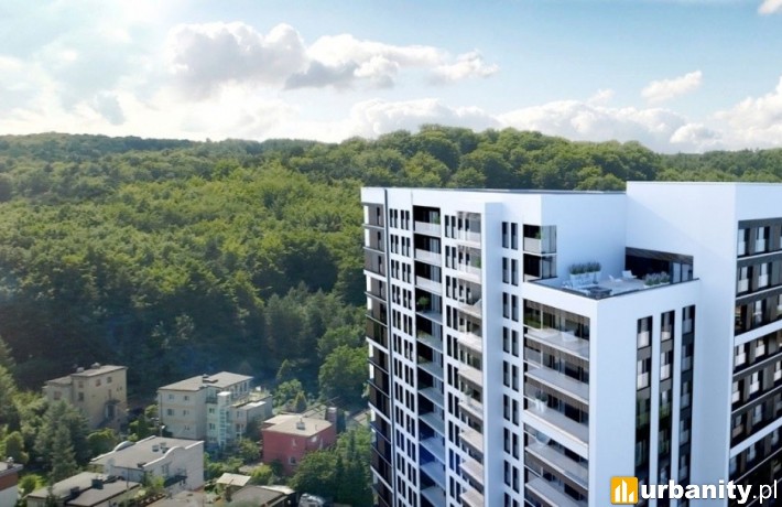 Wizualizacja pierwszego budynku Morska Park w Gdyni