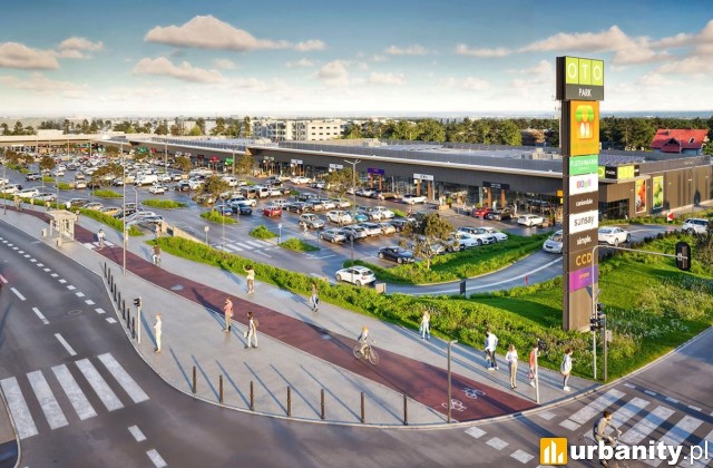 OTO Park Lubin, wizualizacja centrum handlowego, wiz. materiały inwestora