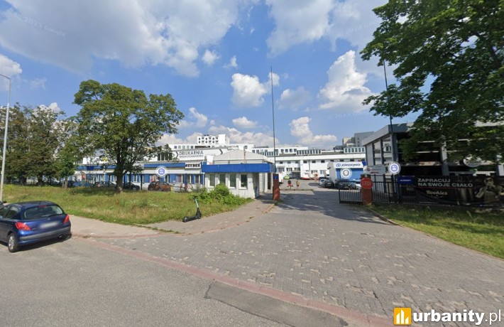 Obecna zabudowa przy ulicy Postępu 2 na Mokotowie, fot. Google Maps