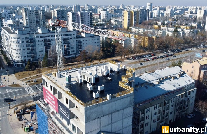 Wiecha na budowie apartamentowca Sengera 1, fot. Marvipol Development