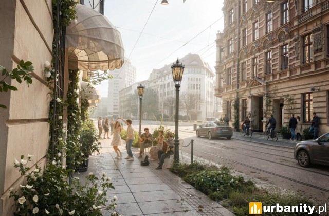 Projekt przebudowy ulicy Szczytnickiej we Wrocławiu, wiz. materiały inwestora