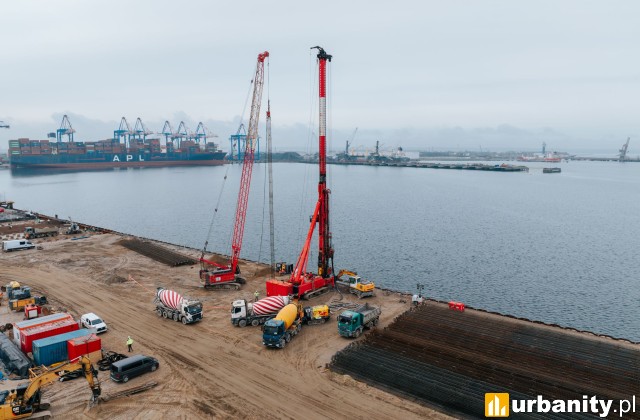 Terminal T5 w Porcie Gdańsk, fot. Soletanche