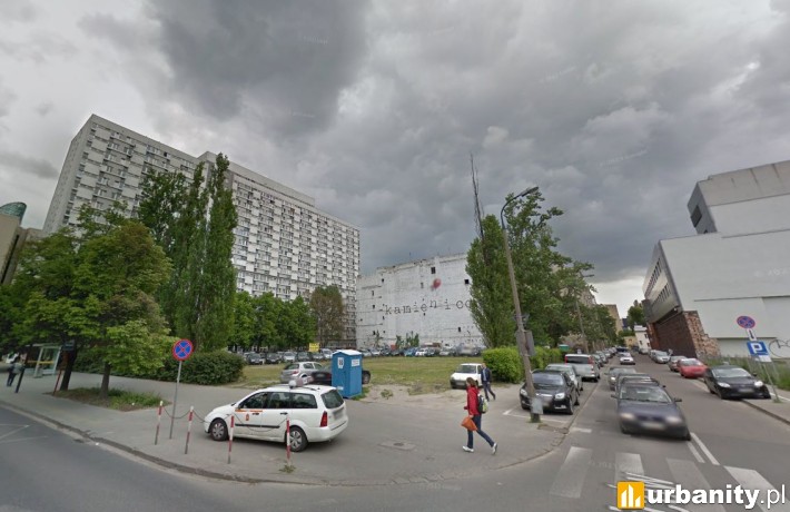 Działka u zbiegu Waliców i Grzybowskiej na Woli, fot. Goolge Maps