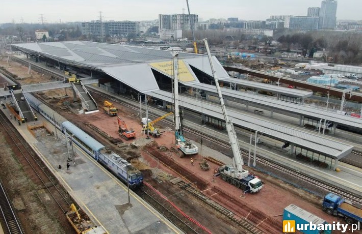 Półmetek prac na budowie nowej stacji Warszawa Zachodnia, fot. PKP