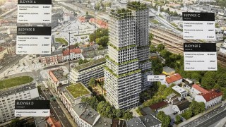 Koncepcja wieżowców przy Zwycięskiej w Gliwicach, wiz. materiały inwestora