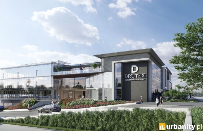 Projekt biurowca firmy Drutex w Bytowie