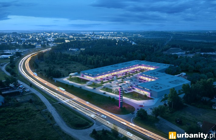 Wizualizacja nowego centrum handlowego w Olkuszu