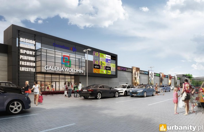 Projekt centrum handlowego Galeria Wołomin