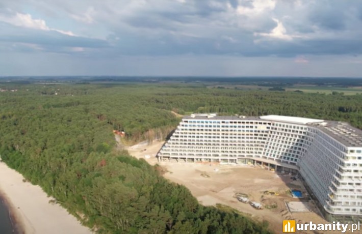 Tak prezentuje się budowa Hotelu Gołębiewski w Pobierowo
