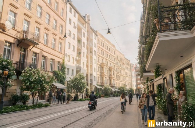 Projekt przebudowy ulicy Szczytnickiej we Wrocławiu, wiz. materiały inwestora