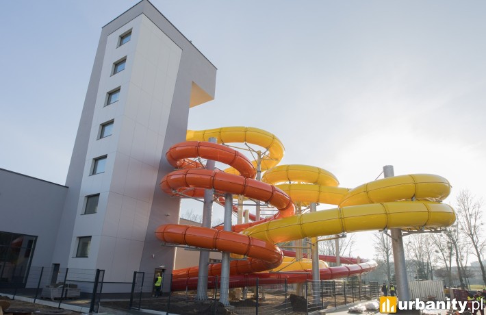 Gotowy aquapark Miodolanka w Płocku, fot. Warbud