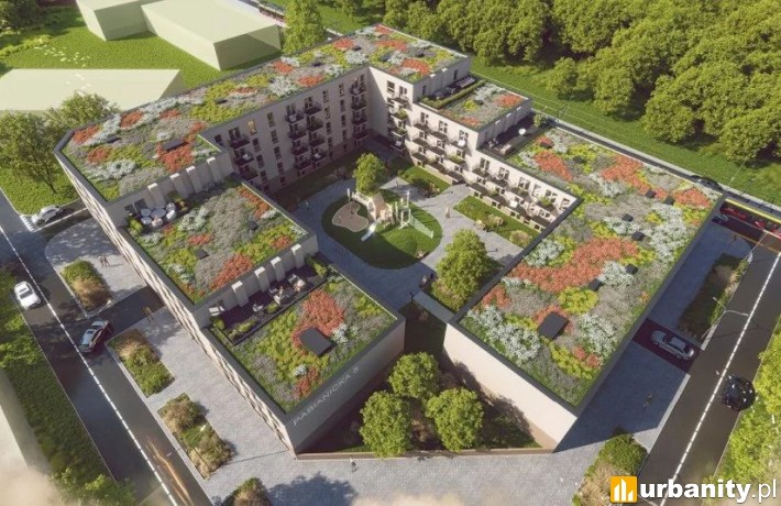 Projekt inwestycji przy Pabianickiej w Łodzi, wiz. materiały inwestora