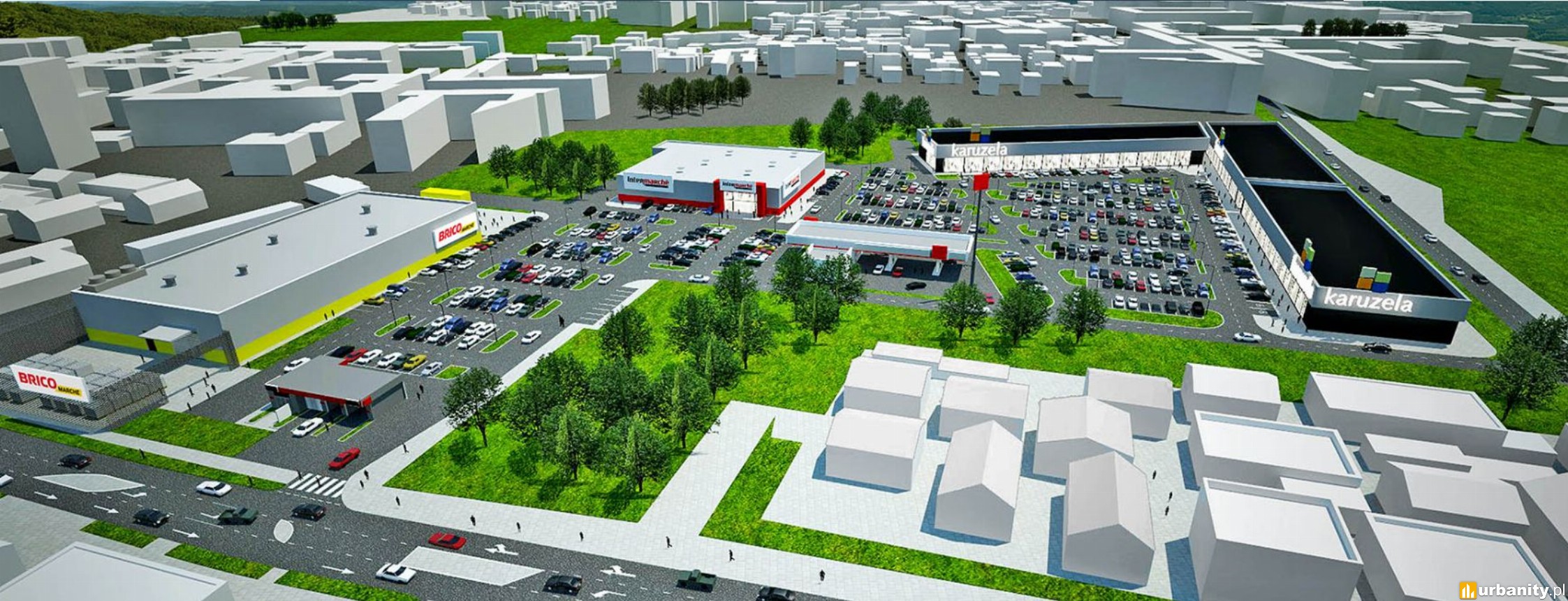 Nowe centrum zakupowe w Ostrowie Wielkopolskim. Do Bricomarche i Intermarche dołączy park handlowy