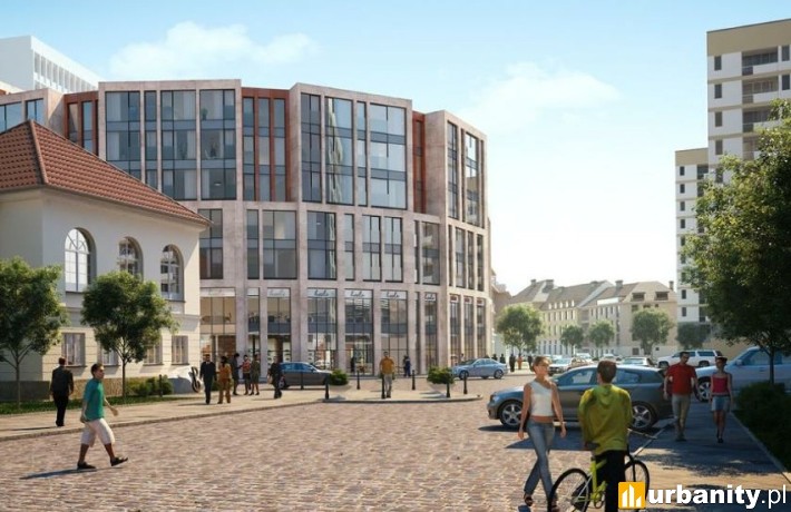 Wstępna koncepcja nowego apartamentowca w miejsce Pasażu Simonsa, wiz. materiały inwestora