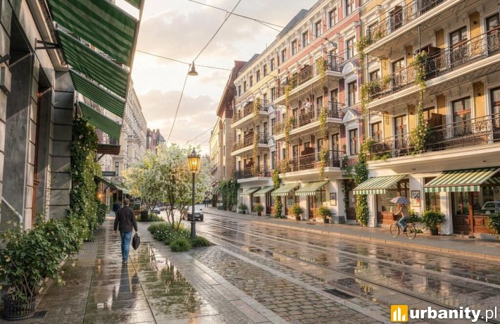 Projekt przebudowy ulicy Szczytnickiej we Wrocławiu, wiz. materiały inwestora