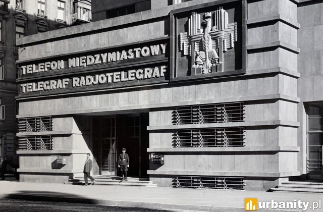 Gmach przy ul. Nowogrodzkiej 45 w Warszawie, 1934. Autor: Czesław Olszewski, w zbiorach IS PAN