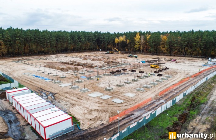 Tak wygląda obecnie działka, na której powstaje nowy zakład