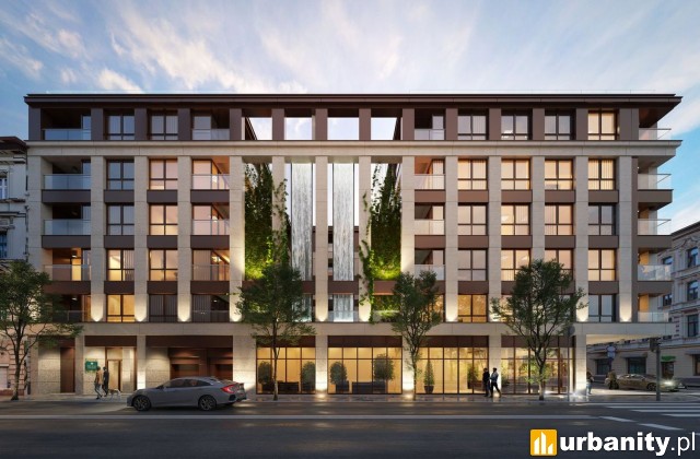 Przy Placu Wolności - projekt inwestycji, wiz. materiały dewelopera